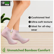 Generic 4_Pair Set Unisex Casual Bamboo Cotton Printed Ankle Length Socks (Multicolor)
