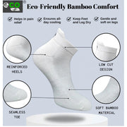 Generic 4_Pair Set Unisex Casual Bamboo Cotton Printed Ankle Length Socks (Multicolor)