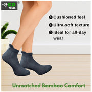 Generic 4_Pair Set Unisex Casual Bamboo Cotton Printed Ankle Length Socks (Multicolor)