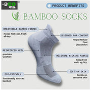 Generic 4_Pair Set Unisex Casual Bamboo Cotton Printed Ankle Length Socks (Multicolor)