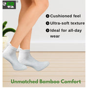 Generic 4_Pair Set Unisex Casual Bamboo Cotton Printed Ankle Length Socks (Multicolor)