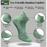 Generic 4_Pair Set Unisex Casual Bamboo Cotton Printed Ankle Length Socks (Multicolor)