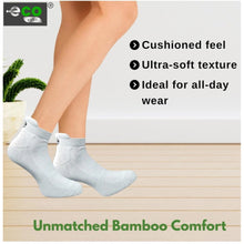 Generic 4_Pair Set Unisex Casual Bamboo Cotton Printed Ankle Length Socks (Multicolor)
