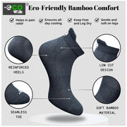 Generic 4_Pair Set Unisex Casual Bamboo Cotton Printed Ankle Length Socks (Multicolor)