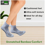 Generic 4_Pair Set Unisex Casual Bamboo Cotton Printed Ankle Length Socks (Multicolor)