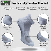 Generic 4_Pair Set Unisex Casual Bamboo Cotton Printed Ankle Length Socks (Multicolor)