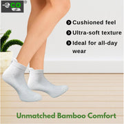 Generic 4_Pair Set Unisex Casual Bamboo Cotton Printed Ankle Length Socks (Multicolor)