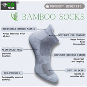 Generic 4_Pair Set Unisex Casual Bamboo Cotton Printed Ankle Length Socks (Multicolor)