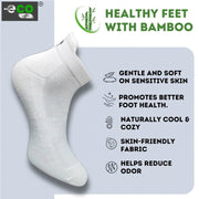 Generic 4_Pair Set Unisex Casual Bamboo Cotton Printed Ankle Length Socks (Multicolor)