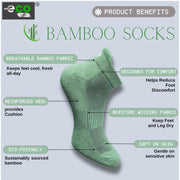 Generic 4_Pair Set Unisex Casual Bamboo Cotton Printed Ankle Length Socks (Multicolor)