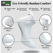 Generic 4_Pair Set Unisex Casual Bamboo Cotton Printed Ankle Length Socks (Multicolor)
