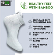 Generic 4_Pair Set Unisex Casual Bamboo Cotton Printed Ankle Length Socks (Multicolor)