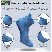 Generic 4_Pair Set Unisex Casual Bamboo Cotton Printed Ankle Length Socks (Multicolor)
