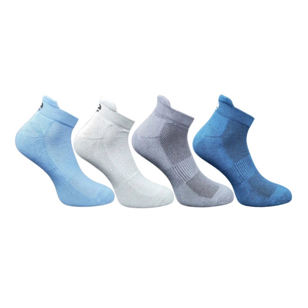 Generic 4_Pair Set Unisex Casual Bamboo Cotton Printed Ankle Length Socks (Multicolor)