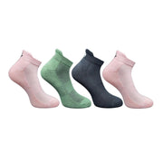 Generic 4_Pair Set Unisex Casual Bamboo Cotton Printed Ankle Length Socks (Multicolor)