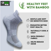 Generic 4_Pair Set Unisex Casual Bamboo Cotton Printed Ankle Length Socks (Multicolor)