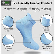 Generic 4_Pair Set Unisex Casual Bamboo Cotton Printed Ankle Length Socks (Multicolor)