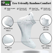 Generic 4_Pair Set Unisex Casual Bamboo Cotton Printed Ankle Length Socks (Multicolor)