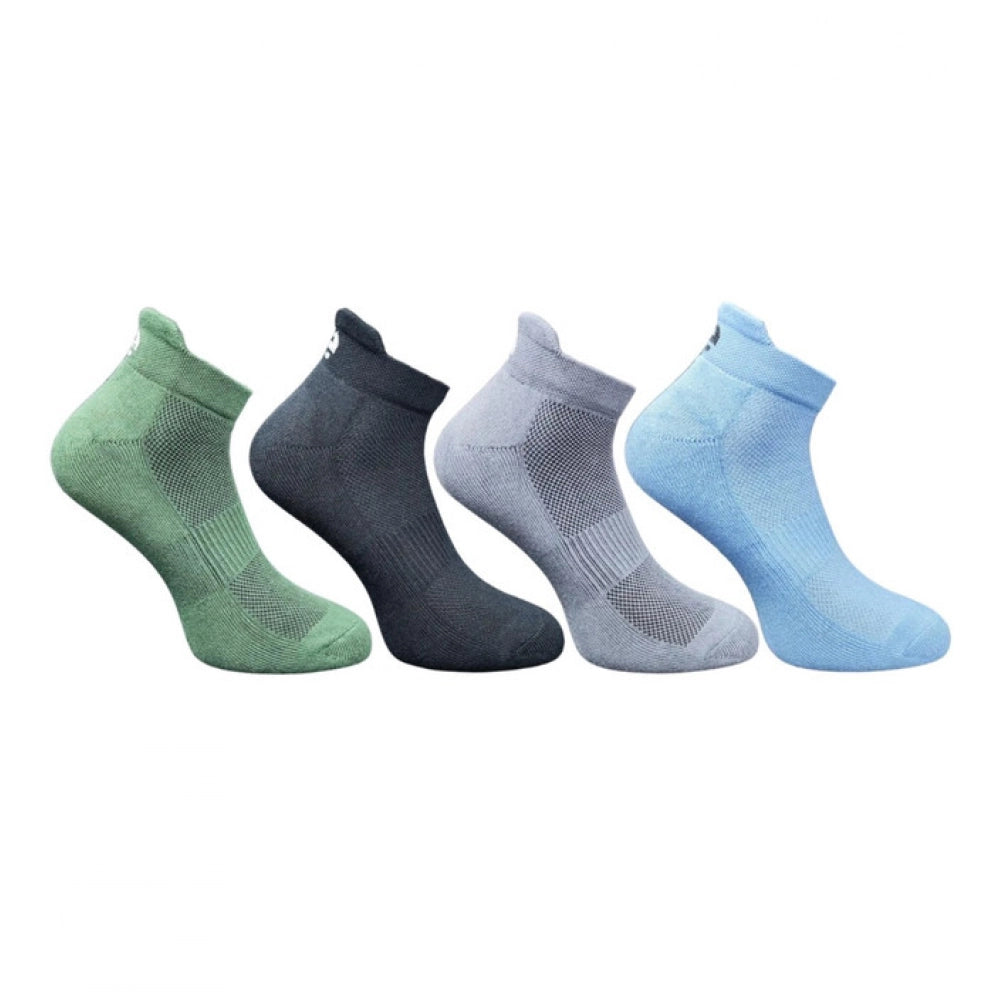 Generic 4_Pair Set Unisex Casual Bamboo Cotton Printed Ankle Length Socks (Multicolor)