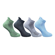 Generic 4_Pair Set Unisex Casual Bamboo Cotton Printed Ankle Length Socks (Multicolor)