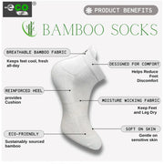 Generic 4_Pair Set Unisex Casual Bamboo Cotton Printed Ankle Length Socks (Multicolor)