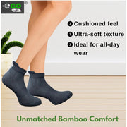 Generic 4_Pair Set Unisex Casual Bamboo Cotton Printed Ankle Length Socks (Multicolor)