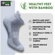 Generic 4_Pair Set Unisex Casual Bamboo Cotton Printed Ankle Length Socks (Multicolor)