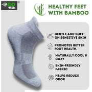 Generic 4_Pair Set Unisex Casual Bamboo Cotton Printed Ankle Length Socks (Multicolor)