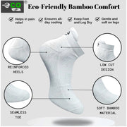 Generic 4_Pair Set Unisex Casual Bamboo Cotton Printed Ankle Length Socks (Multicolor)