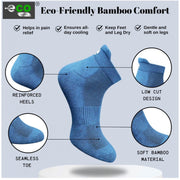 Generic 4_Pair Set Unisex Casual Bamboo Cotton Printed Ankle Length Socks (Multicolor)
