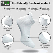 Generic 4_Pair Set Unisex Casual Bamboo Cotton Printed Ankle Length Socks (Multicolor)