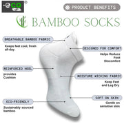 Generic 4_Pair Set Unisex Casual Bamboo Cotton Printed Ankle Length Socks (Multicolor)
