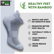 Generic 4_Pair Set Unisex Casual Bamboo Cotton Printed Ankle Length Socks (Multicolor)