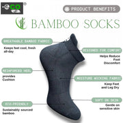 Generic 4_Pair Set Unisex Casual Bamboo Cotton Printed Ankle Length Socks (Multicolor)