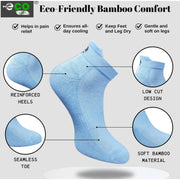 Generic 4_Pair Set Unisex Casual Bamboo Cotton Printed Ankle Length Socks (Multicolor)