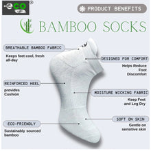 Generic 4_Pair Set Unisex Casual Bamboo Cotton Printed Ankle Length Socks (Multicolor)
