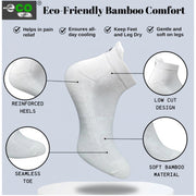 Generic 4_Pair Set Unisex Casual Bamboo Cotton Printed Ankle Length Socks (Multicolor)