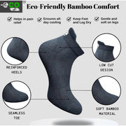 Generic 4_Pair Set Unisex Casual Bamboo Cotton Printed Ankle Length Socks (Multicolor)