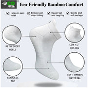Generic 4_Pair Set Unisex Casual Bamboo Cotton Printed Ankle Length Socks (Multicolor)