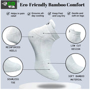 Generic 4_Pair Set Unisex Casual Bamboo Cotton Printed Ankle Length Socks (Multicolor)