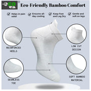 Generic 4_Pair Set Unisex Casual Bamboo Cotton Printed Ankle Length Socks (Multicolor)