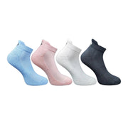Generic 4_Pair Set Unisex Casual Bamboo Cotton Printed Ankle Length Socks (Multicolor)