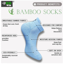 Generic 4_Pair Set Unisex Casual Bamboo Cotton Printed Ankle Length Socks (Multicolor)