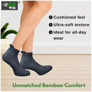 Generic 4_Pair Set Unisex Casual Bamboo Cotton Printed Ankle Length Socks (Multicolor)