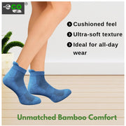 Generic 4_Pair Set Unisex Casual Bamboo Cotton Printed Ankle Length Socks (Multicolor)