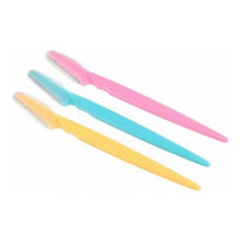 Generic Pack of 3_Facial Razor Set Eyebrow and Face Shaving Trimmer (Color: Assorted )