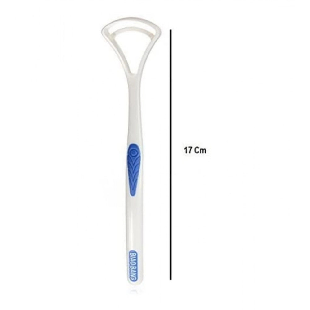 Generic Pack Of 3_Double Edged Plastic Tongue Cleaner (Color: Assorted )