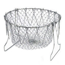 Generic Foldable Chef Basket – Multi-Function Strainer And Steamer (Color: Assorted )