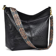 Generic Women's PU Leather Zipper Handbag (Black)