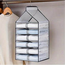 Generic Hanging Foldable Fabric Closet Organizer with 6 Shelves
